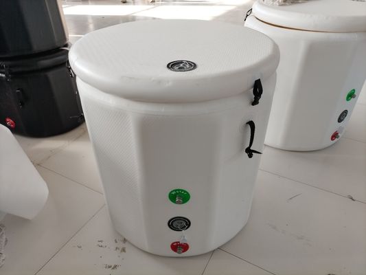 Portable Vertical Round Ice Bath Barrel Outdoor Cold Plunge Tub