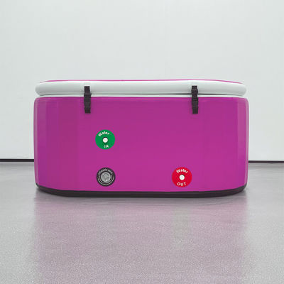 Inflatable Pink Plunge Ice Bath Cold Water Tub For Universal Applications