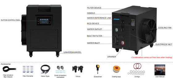 Customized Ice Bath Chiller Freestanding With Various HP Capacity