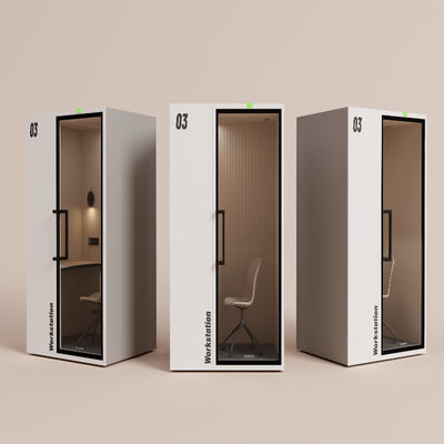 Modern Soundproof Office Pod Noise Reduction Customizable Meeting Work Single Booth