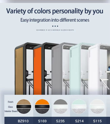 Medium Size Soundproof Meeting Booth High Durability For Workspaces