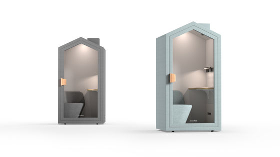 Home Rectangular Acoustic Office Pods Soundproof Phone Booth Office