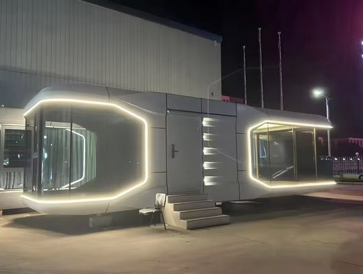 Luxury Outdoor Office Pod 2 Bedroom Commercial Space With Kitchen Steel Structure