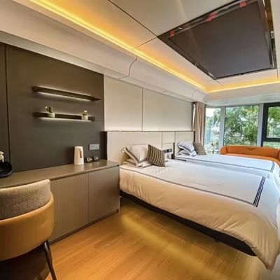 Outdoor Office Pod designed with noise reduction technology and climate control systems to maintain comfort and concentration outdoors