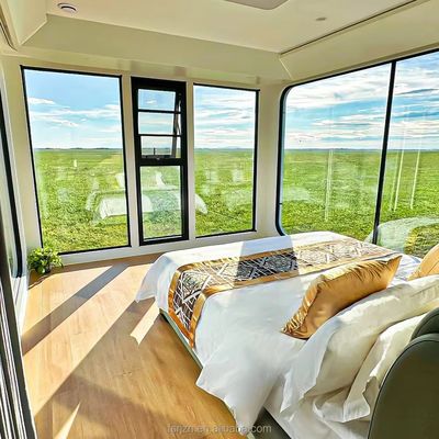 Outdoor Office Pod designed with noise reduction technology and climate control systems to maintain comfort and concentration outdoors