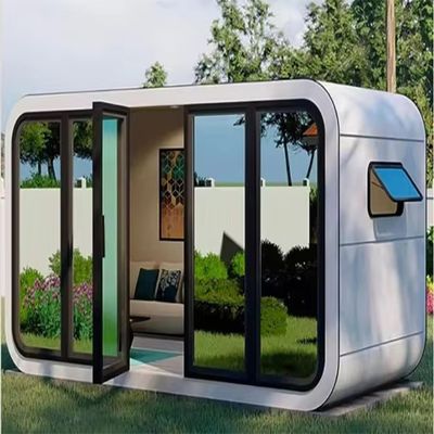 Outdoor Luxury Tiny Garden Office Pod Residential Container With Kitchen For Hotel