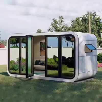 Outdoor Luxury Tiny Garden Office Pod Residential Container With Kitchen For Hotel