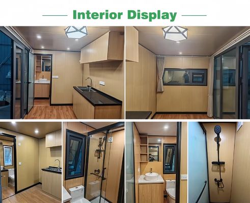 Outdoor Luxury Tiny Garden Office Pod Residential Container With Kitchen For Hotel