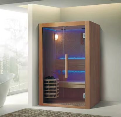 Wooden Soundproof Spa Sauna Steam Room Finnish Steam Room 1-6 People