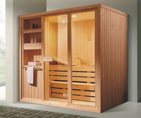 Bluetooth Compatible Music System 2 Person Luxury Steam Sauna Room Offering Seating Capacity 1 to 6 People Designed for Maximum Comfort