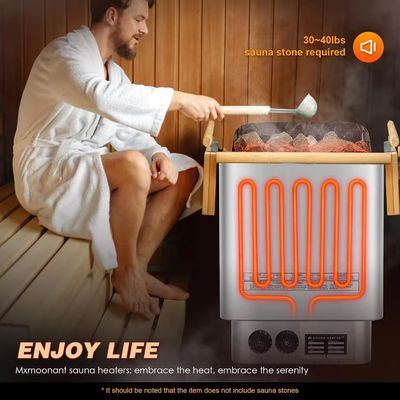 Bluetooth Compatible Music System 2 Person Luxury Steam Sauna Room Offering Seating Capacity 1 to 6 People Designed for Maximum Comfort