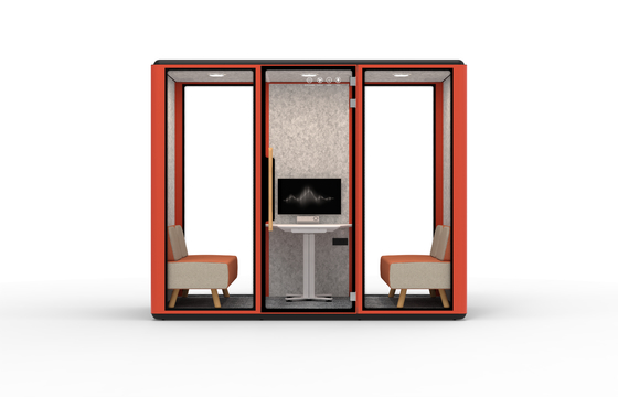 Hot Selling Cheap Prefabricated Soundproof Outdoor Residential Prefab House Wood Small Movable Glass Isolated Mobile Office Pod