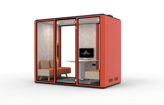 Hot Selling Cheap Prefabricated Soundproof Outdoor Residential Prefab House Wood Small Movable Glass Isolated Mobile Office Pod
