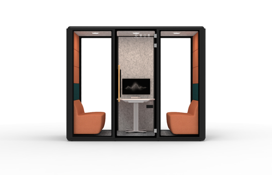 Hot Selling 6 people  Cheap Prefabricated Soundproof Outdoor Residential Mobile Chatting Office Pod
