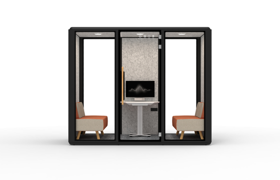 Hot Selling 6 people  Cheap Prefabricated Soundproof Outdoor Residential Mobile Chatting Office Pod