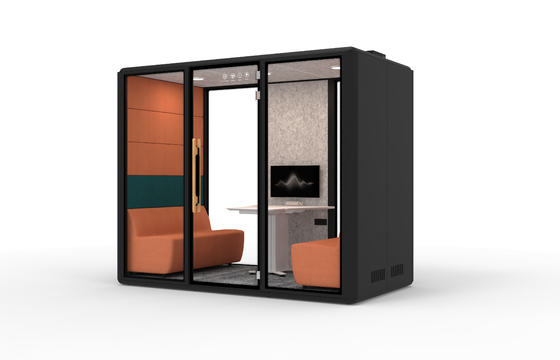 Hot Selling 6 people  Cheap Prefabricated Soundproof Outdoor Residential Mobile Chatting Office Pod