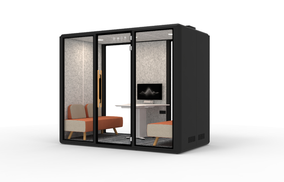 Hot Selling 6 people  Cheap Prefabricated Soundproof Outdoor Residential Mobile Chatting Office Pod