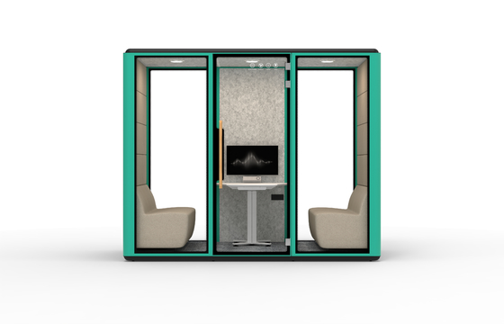 Hot Selling 6 people  Cheap Prefabricated Soundproof Outdoor Residential Mobile Chatting Office Pod
