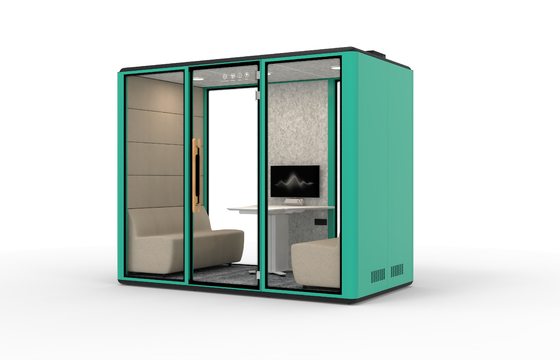 Hot Selling 6 people  Cheap Prefabricated Soundproof Outdoor Residential Mobile Chatting Office Pod