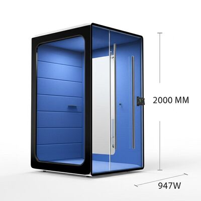 Customizable Soundproof Office Pod with Internal Dimensions 947W 958D 2000 HMM and Built-in Ventilation System Providing Acoustic Isolation