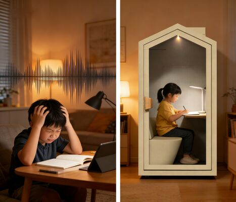 Movable Homd Private Study Pod Home Office Soundproof Efficiency Improve Focus Space House Silence Home Pod