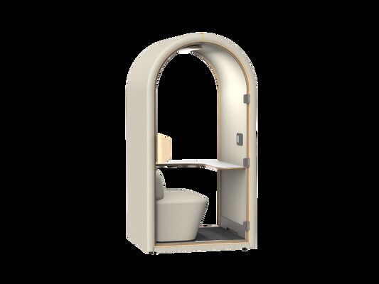 Modern Soundproof Home Pod | Compact Privacy Workstation with Desk & Chair for Study