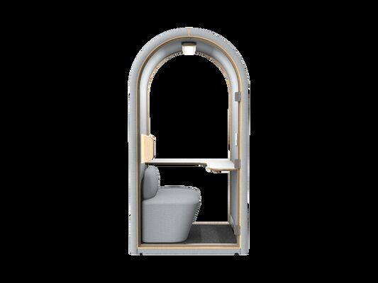 Compact Home Privacy Pod | All-in-One Soundproof Work Booth with Integrated Seat