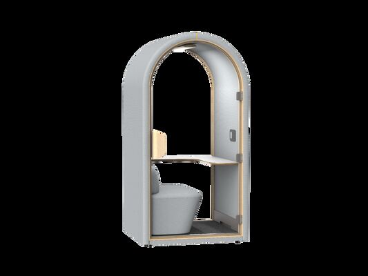 Compact Home Privacy Pod | All-in-One Soundproof Work Booth with Integrated Seat