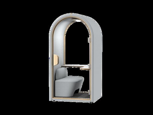 Compact Home Privacy Pod | All-in-One Soundproof Work Booth with Integrated Seat