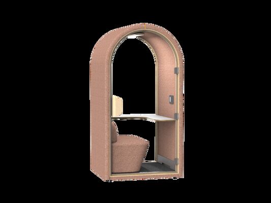 Compact Home Privacy Pod | All-in-One Soundproof Work Booth with Integrated Seat