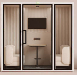 4 People Long Lasting Sound Proof Phone Booth Soundproof Work Pod