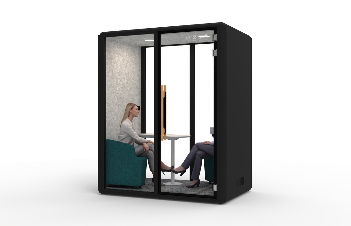 2 Person Office Soundproof Phone Booth Quality Office Meeting Phone Booth Acoustic Pod