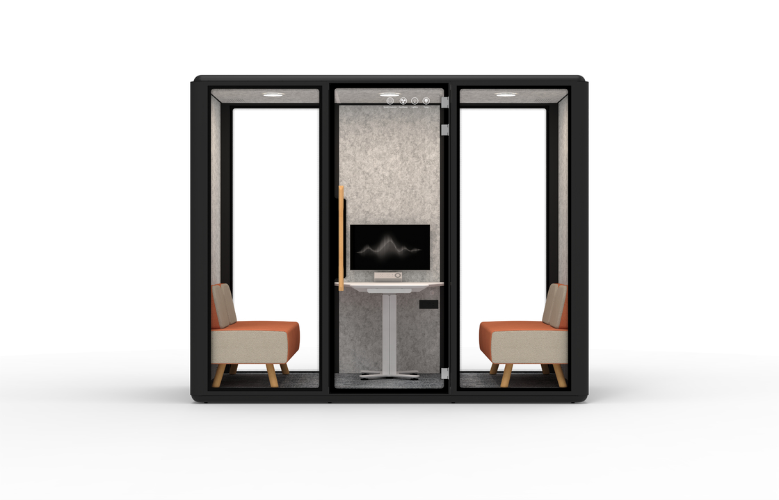 Hot Selling 6 people  Cheap Prefabricated Soundproof Outdoor Residential Mobile Chatting Office Pod