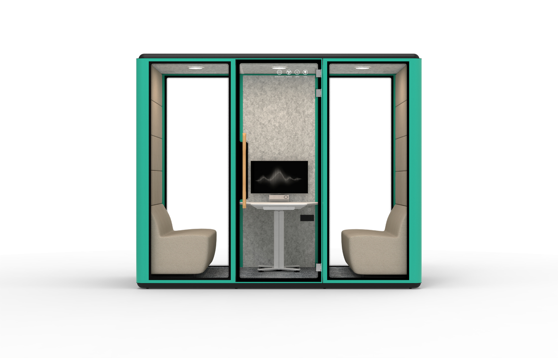 Hot Selling 6 people  Cheap Prefabricated Soundproof Outdoor Residential Mobile Chatting Office Pod