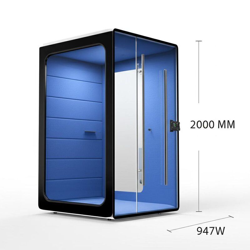 Customizable Soundproof Office Pod with Internal Dimensions 947W 958D 2000 HMM and Built-in Ventilation System Providing Acoustic Isolation