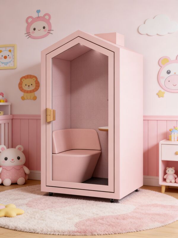 Home Office Pod engineered to reduce noise distractions and improve work efficiency in busy office or home environments