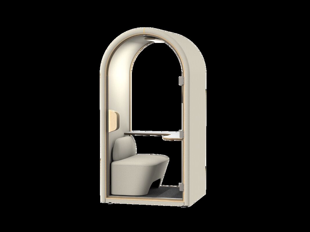 Modern Soundproof Home Pod | Compact Privacy Workstation with Desk & Chair for Study
