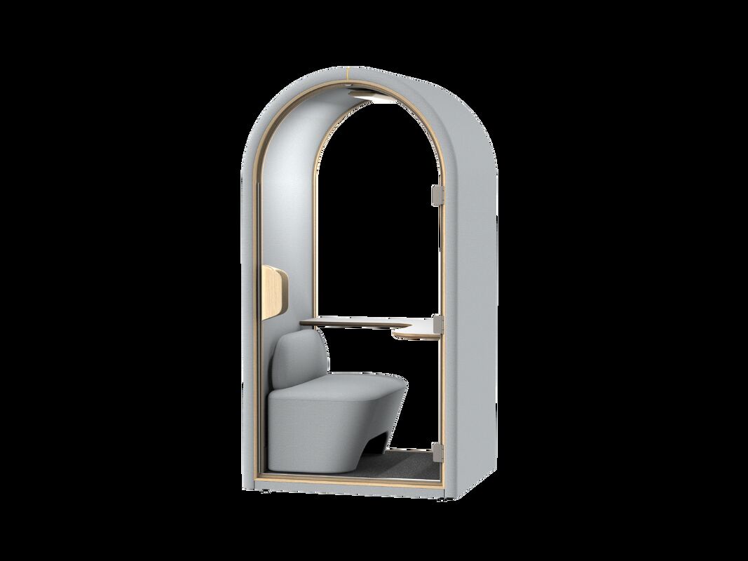 Compact Home Privacy Pod | All-in-One Soundproof Work Booth with Integrated Seat