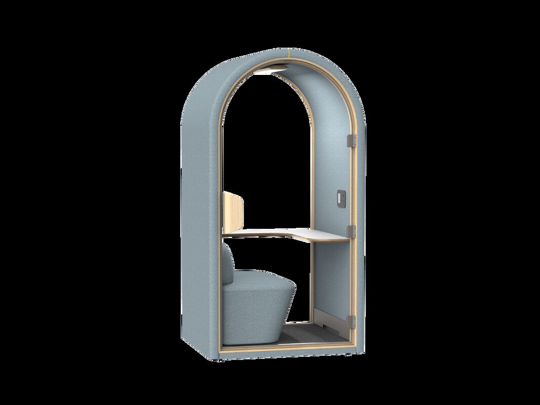 Home Pod Acoustic Booth | All-in-One Soundproof Office Pod with Integrated Desk