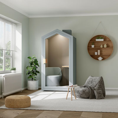 Home Rectangular Acoustic Office Pods Soundproof Phone Booth Office