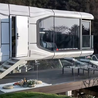 Smart Mobile Outdoor Office Pod High Privacy With Voice Control Curtain