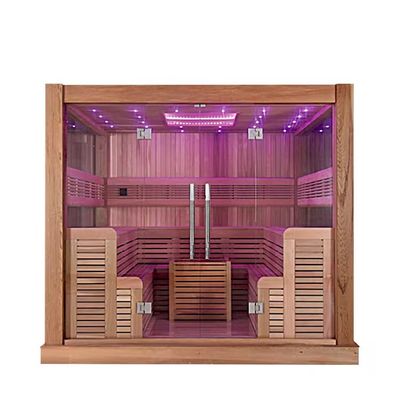 Home Multi Person Steam Sauna Rooms Durable With Electric Stove