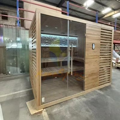 Luxury Outdoor Steam Sauna Rooms High Durability For 4 People