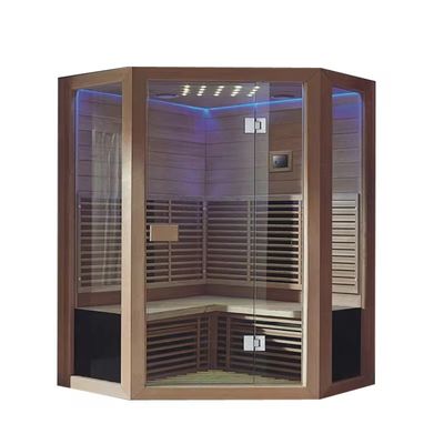 Wooden Soundproof Spa Sauna Steam Room Finnish Steam Room 1-6 People
