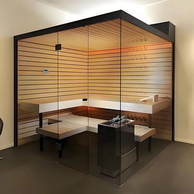 Indoor 6 Persons Outdoor Steam Shower Room Steam Sauna Cabinet With Air Circulation Fan